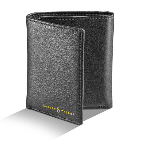 Hesketh Leather Tri-Fold Wallet // Black