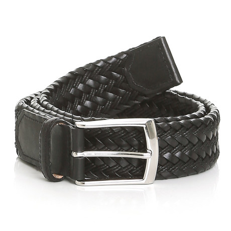 Ardwick Hand-Braided Belt // Black (34" Waist)