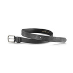 Trafford Branded Rivet Leather Belt // Black (38)