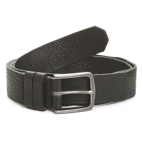 Trafford Branded Rivet Leather Belt // Black (32)