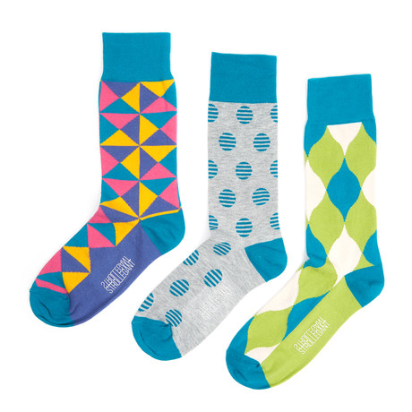 Charisma Pinwheel Socks // Pack of 3