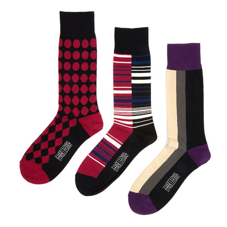 Top Brass Divergence Socks // Pack of 3