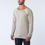 Maier Longsleeve Raglan // Taupe Stripe (S)