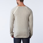 Maier Longsleeve Raglan // Taupe Stripe (S)