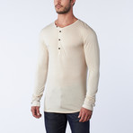 Orwell Longsleeve Knit // Taupe Stripe (S)