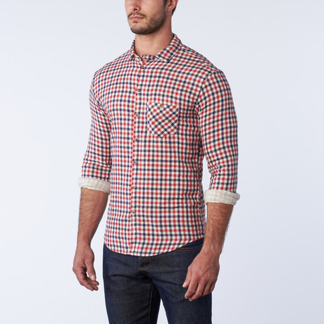 Patriotic Checker // Red + Blue + White (S)