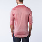 Shaffer 3/4 Sleeve Woven // Red (S)