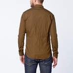 Carpenter Longsleeve Woven // Dark Olive (S)
