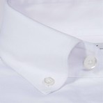 Button-Down Dress Shirt // White Oxford (Traditional 15 Neck, 32-33 Sleeve)