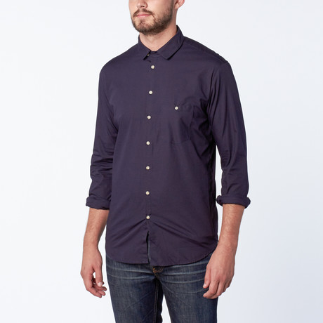 Lombardi Longsleeve Woven // Dark Navy (S)