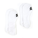 Sliver Sock // White // Pack of 2 (M (6-9.5))