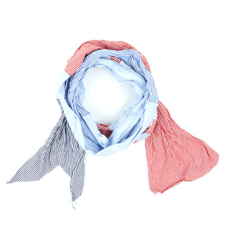 Atlantis Scarf // Red + White Check