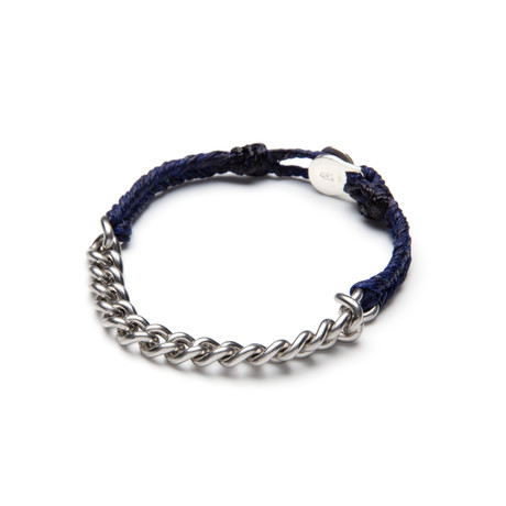 Fishtail Chain Bracelet (Denim + Berry Fleck) - Scosha - Touch of Modern