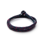 Double Monkeyknot Bracelet (Indigo)