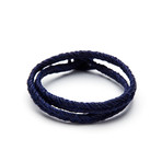 Double Monkeyknot Bracelet (Indigo)