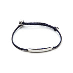 Adjustable Men's ID Bracelet (Indigo)