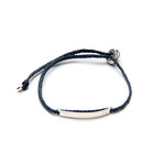 Adjustable Men's ID Bracelet (Indigo)