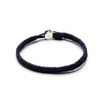 Fishtail Button Bracelet (Indigo)