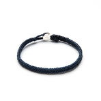 Fishtail Button Bracelet (Indigo)