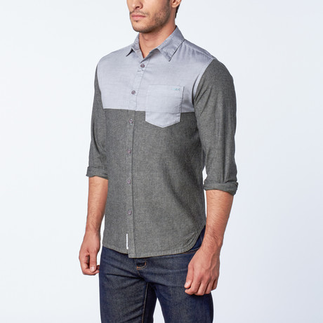 Gaviota Long-Sleeve Woven Shirt // Black (S)