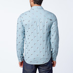 Jimmey Long-Sleeve Woven Shirt // Blue (XL)