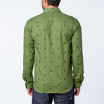 Jimmey Long-Sleeve Woven Shirt // Pesto (S)