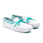 The Senna Boat Shoe // Gallery Grey + Poolside Green (US: 10)