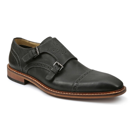 Rapide Leather Captoe Monkstrap // Black (US: 7)