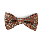 Milligan Flowers Bow Tie  // Brown