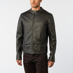Motocross Leather Jacket // Black (Euro: 50)