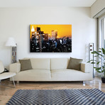 Yellow Night Series // NYC // Canvas Print (18"H x 26"L x 0.75"D)
