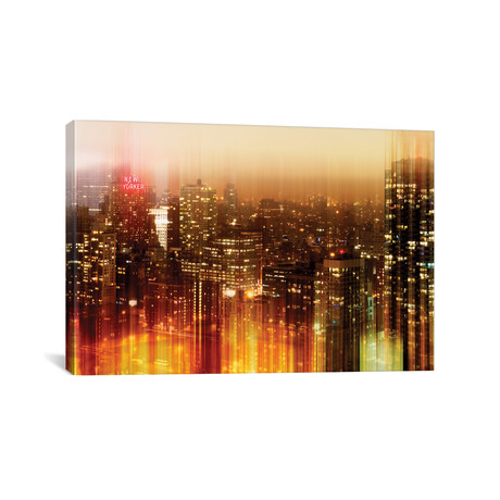 Urban Stretch Series // New York by Night // Canvas Print (18"H x 26"L x 0.75"D)