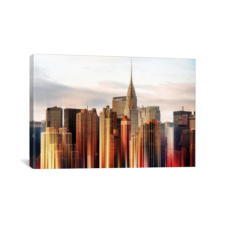 Urban Stretch Series // Chrysler Building // Canvas Print (18"H x 26"L x 0.75"D)