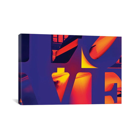 NYC POP ART Series // Love Sign // Canvas Print (18"H x 26"L x 0.75"D)
