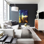 Double Sided Series // Manhattan Skyscapers // Canvas Print (26"H x 18"L x 0.75"D)