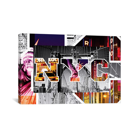 NYC by NYC Series // Brooklyn Bridge // Canvas Print (18"H x 26"L x 0.75"D)