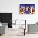 New York Reflection Series // Skyline at Night (18"W x 26"H x 0.75"D)