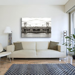 New York Reflection Series // Manhattan Bridge // Canvas Print (18"H x 26"L x 0.75"D)