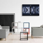 Double Sided Series // Manhattan Skyline (Blue Night) // Canvas Print (18"H x 26"L x 0.75"D)
