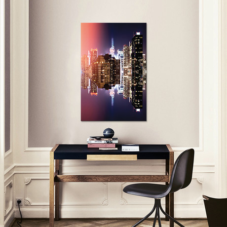 Double Sided Series // Manhattan Buildings (26"W x 18"H x 0.75"D)