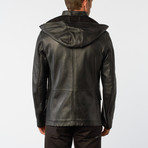 Peacoat Leather Jacket  // Black + Black (Euro: 48)