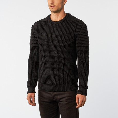 Structure Mix Sweater // Black (S)