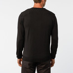 V-Neck Cardigan // Black (XS)