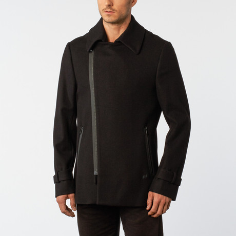 Wool Peacoat // Black (Euro: 46)