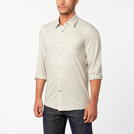 Beckett Button-Up Shirt // Greige (S)