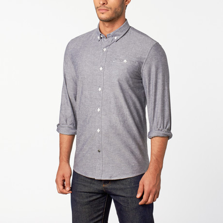 Hobart Button-Down Shirt // Indigo (S)