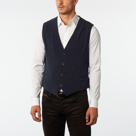 Freeland Vest // Heather Navy (S)
