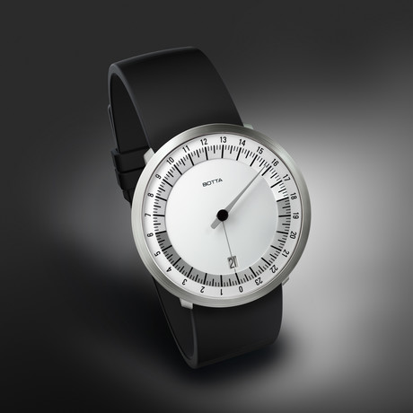 UNO 24 White Dial & Date Quartz (Rubber Strap)