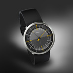 DUO 24 Black + Orange Dial World Timer Quartz (Rubber Strap)