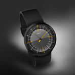DUO 24 BE Black + Orange Dial World Timer Quartz (Rubber Strap)